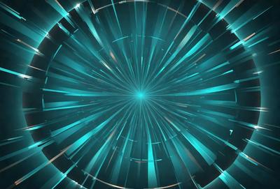 The primary subject of the image is a blue, circular, and shiny object, which appears to be a piece of art or a digital illustration. The setting is a dark background, which contrasts with the bright blue object. The visual style is a combination of photo and digital art, creating a unique and eye-catching image. The colors and mood are predominantly blue, giving the image a calm and serene atmosphere.