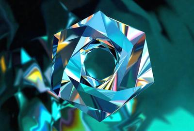 The primary subject of the image is a blue and white geometric shape, which appears to be a three-dimensional cube. The setting is a blue background, which creates a contrasting and visually appealing environment. The visual style of the image is a combination of digital art and illustration, as it features a detailed and intricate design. The dominant colors in the image are blue and white, which contribute to a calm and serene atmosphere.