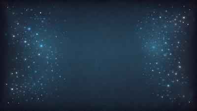 The primary subject of the image is a blue sky with a few stars scattered throughout. The setting is a dark blue background, which contrasts with the bright stars. The visual style is a combination of a photo and digital art, creating a unique and captivating scene. The colors and mood of the image are predominantly dark and moody, with the blue sky and stars providing a sense of depth and tranquility.