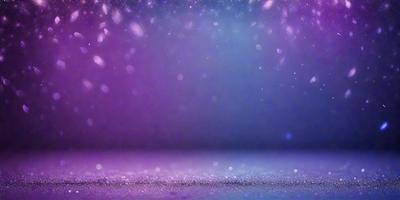 The primary subject of the image is a purple background with a blue hue. The setting is a dark room, and the visual style appears to be a digital art or illustration. The dominant colors are purple and blue, creating a calm and serene atmosphere.