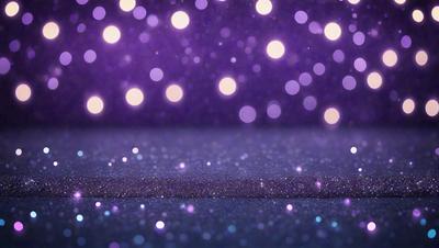 The primary subject of the image is a purple background with a pattern of purple and white lights. The setting is a dark room, and the visual style appears to be a digital art or illustration. The dominant colors are purple and white, creating a calm and serene atmosphere.