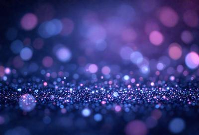The primary subject of the image is a purple background with a blue hue. The setting is a dark, starry night with a purple and blue color scheme. The visual style is a digital art or illustration, creating a unique and artistic atmosphere. The colors and mood convey a sense of mystery and wonder, as the purple and blue hues create a striking contrast against the dark background.