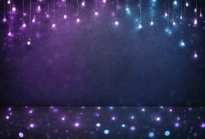 The primary subject of the image is a purple wall with a blue background. The setting is a room with a purple and blue light show, creating a visually striking and colorful atmosphere. The visual style of the image is a combination of digital art and illustration, with the purple and blue lights creating a unique and vibrant pattern. The colors and mood of the image are predominantly purple and blue, giving the scene a sense of calmness and tranquility.