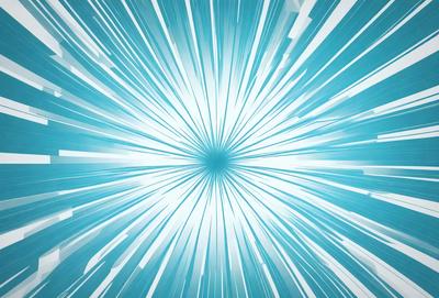 The primary subject of the image is a bright blue starburst, which is a digital artwork. The setting is a blue background, and the visual style is digital art. The colors and mood of the image are predominantly blue, creating a calm and serene atmosphere.