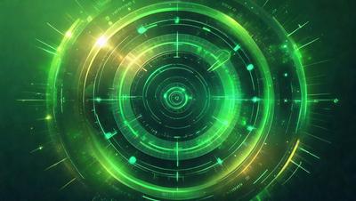 The primary subject of the image is a green, circular, and intricate design. The setting is a green background, which complements the design. The visual style is a combination of digital art and illustration, creating a unique and captivating pattern. The colors and mood of the image are predominantly green, giving it a fresh and lively atmosphere.