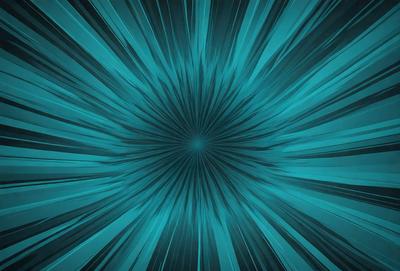 The primary subject of the image is a blue and white spiral pattern. The setting is a blue background, and the visual style appears to be a digital art or illustration. The dominant colors are blue and white, creating a calm and serene atmosphere.