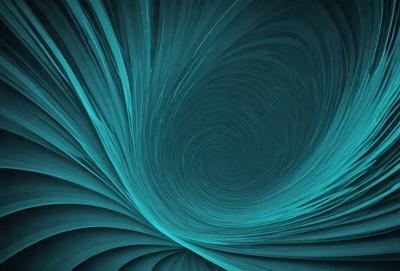 The primary subject of the image is a spiral or vortex, which is a blue, swirling pattern. The setting is a dark blue background, which creates a contrasting and dramatic effect. The visual style is a combination of digital art and illustration, as the spiral appears to be a digital creation. The colors and mood of the image are predominantly dark and moody, with the blue spiral being the main focal point.