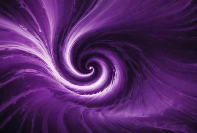 The primary subject of the image is a spiral pattern, which is the main object, scene, or focus of the image. The spiral pattern is set against a purple background, creating a visually striking contrast. The spiral pattern is a digital art piece, showcasing the artist's skill in creating intricate designs. The overall atmosphere of the image is vibrant and captivating, with the purple hue adding a sense of depth and sophistication to the spiral pattern.