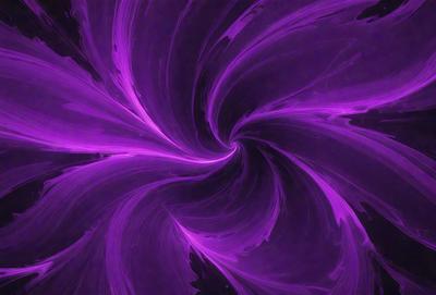The primary subject of the image is a purple spiral, which appears to be a digital art or illustration. The spiral is set against a dark background, creating a striking contrast. The visual style of the image suggests that it is a creative and artistic representation, rather than a photo or a real-life object. The dominant colors in the image are purple and black, giving the scene a moody and dramatic atmosphere.