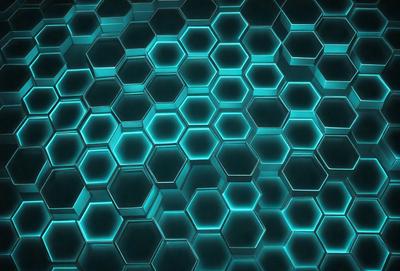 The primary subject of the image is a blue and green patterned surface, which appears to be a digital art or illustration. The setting is a dark background, which contrasts with the bright blue and green colors of the pattern. The visual style suggests that the image is a creative and artistic representation of the blue and green pattern. The colors and mood of the image are vibrant and lively, with the blue and green hues evoking a sense of energy and dynamism.