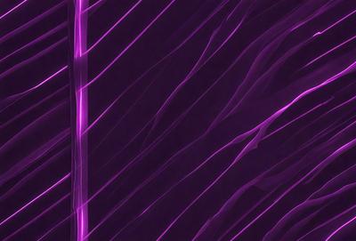 The image features a purple background with a pattern of purple and pink stripes. The primary subject is a close-up of a purple and pink striped pattern, which creates a visually striking and vibrant scene. The setting is a dark background, which contrasts with the bright colors of the stripes. The visual style is a combination of digital art and illustration, as the pattern appears to be a digital creation. The colors and mood of the image are predominantly purple and pink,