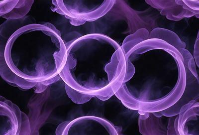 The primary subject of the image is a purple circle, which is the main object, scene, or focus of the image. The setting or background is a dark, purple-tinted space, which adds to the overall atmosphere. The visual style of the image is a combination of photo and digital art, creating a unique and artistic representation of the purple circle. The colors and mood of the image are predominantly purple, giving it a moody and atmospheric feel.