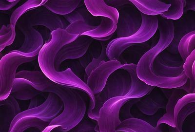 The primary subject of the image is a purple and white patterned background. The setting is a close-up of the pattern, showcasing the intricate details of the design. The visual style is a combination of digital art and illustration, creating a unique and eye-catching pattern. The colors and mood of the image are predominantly purple and white, giving it a calm and soothing atmosphere.