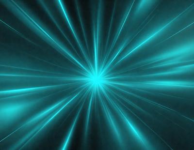The primary subject of the image is a bright, blue light that appears to be a neon light or a light source. The light is surrounded by a dark background, creating a contrasting effect. The visual style of the image is digital art, as it appears to be a digital rendering of a light source. The colors and mood of the image are predominantly blue, with the bright light creating a sense of energy and movement.