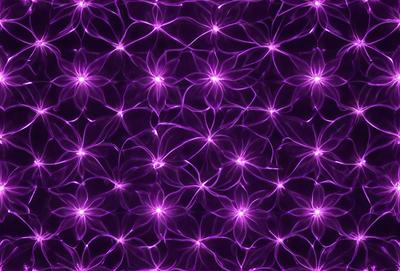 The primary subject of the image is a purple background with a pattern of purple and white stars. The setting is a purple background with a pattern of purple and white stars. The visual style is a digital art or illustration. The colors and mood are predominantly purple and white, creating a calm and serene atmosphere.