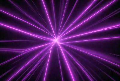 The primary subject of the image is a purple light, which appears to be a neon light or a purple laser beam. The light is the main focus of the image, and it is set against a dark background. The visual style of the image is a close-up of the purple light, which creates a striking contrast with the dark background. The colors and mood of the image are predominantly purple, giving it a futuristic and otherworldly appearance.