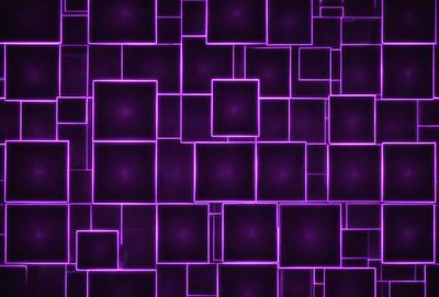 The primary subject of the image is a purple and black patterned wall. The setting is a room with a purple and black checkered pattern on the wall. The visual style is a digital art or illustration, creating a unique and eye-catching design. The dominant colors are purple and black, giving the room a bold and modern atmosphere.