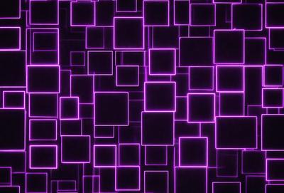 The primary subject of the image is a purple and pink patterned wall. The setting is a room with a purple and pink wallpaper, creating a unique and vibrant atmosphere. The visual style is a combination of digital art and illustration, with the purple and pink squares creating a distinctive pattern. The colors and mood of the image are predominantly purple and pink, giving the space a warm and inviting feel.