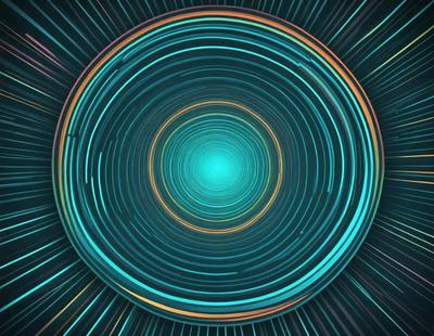 The primary subject of the image is a blue and yellow spiral, which appears to be a digital art or illustration. The spiral is set against a blue background, creating a visually striking scene. The overall atmosphere of the image is vibrant and dynamic, with the spiral's colors and patterns evoking a sense of motion and energy.