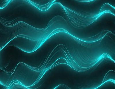 The primary subject of the image is a blue wave pattern, which is the main object, scene, or focus of the image. The setting or background is a dark blue surface, which adds to the overall atmosphere. The visual style of the image is digital art, as it is a digital representation of a wave pattern. The dominant colors in the image are blue and purple, creating a calming and serene mood.