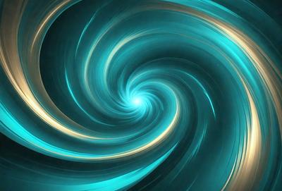 The primary subject of the image is a spiral pattern, which is a blue and yellow swirl. The setting is a blue and yellow background, creating a vibrant and lively atmosphere. The visual style is a digital art or illustration, showcasing the intricate details of the spiral pattern. The colors and mood of the image are energetic and dynamic, with the blue and yellow hues evoking a sense of movement and flow.