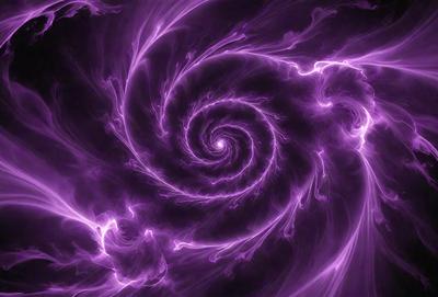 The primary subject of the image is a purple spiral, which appears to be a swirling pattern or a purple galaxy. The setting is a purple background, which complements the spiral's color. The visual style is a combination of digital art and illustration, creating a unique and captivating image. The colors and mood of the image are predominantly purple, giving it a calming and serene atmosphere.
