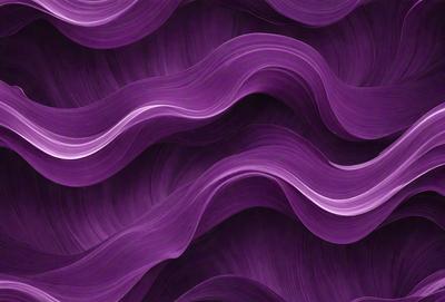 The primary subject of the image is a purple, swirling pattern that resembles a waterfall or a flowing river. The setting is a purple background, which complements the swirling pattern. The visual style is a digital art or illustration, as the purple pattern is the main focus of the image. The colors and mood of the image are predominantly purple, creating a serene and calming atmosphere.