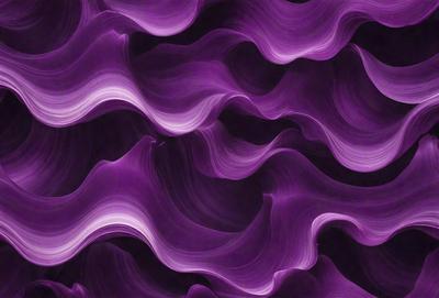 The primary subject of the image is a purple and white patterned background. The setting is a black background, which contrasts with the purple and white pattern. The visual style is a combination of digital art and illustration, creating a unique and eye-catching design. The dominant colors are purple and white, giving the image a vibrant and lively atmosphere.