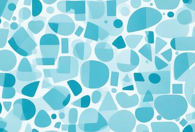 The primary subject of the image is a blue and white patterned surface, which appears to be a wallpaper or a textile design. The setting is a room with a blue and white color scheme. The visual style is a combination of digital art and illustration, creating a unique and eye-catching pattern. The dominant colors are blue and white, giving the scene a calm and soothing atmosphere.