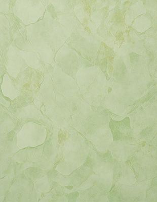The primary subject of the image is a green wall with a pattern of white dots. The setting is a room with a green wall, and the visual style is a close-up of the wall. The dominant colors are green and white, creating a calm and soothing atmosphere.