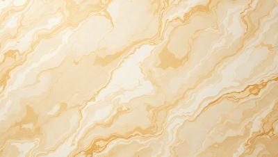 The primary subject of the image is a marble wall with a gold and white color scheme. The setting is a room with a patterned wallpaper, which adds to the overall visual style. The image is a photo, capturing the intricate details of the marble wall and the patterned wallpaper. The colors and mood of the image are warm and inviting, creating a comfortable and elegant atmosphere.