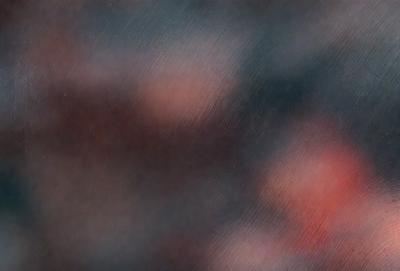 The primary subject of the image is a close-up of a red and orange background. The setting appears to be a blurry, abstract environment, possibly a painting or a digital artwork. The visual style suggests that the image is a digital artwork or a painting with a vibrant color palette. The dominant colors in the image are red and orange, creating a warm and lively atmosphere.