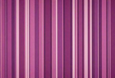 The primary subject of the image is a purple striped wallpaper. The setting is a room with a purple striped wallpaper covering the walls. The visual style is a patterned wallpaper, which gives the room a unique and vibrant atmosphere. The dominant colors are purple and white, creating a bold and eye-catching design.
