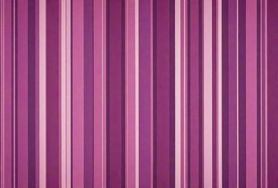 The primary subject of the image is a purple and white striped wallpaper. The setting is a room with a purple and white striped wallpaper covering the walls. The visual style is a patterned wallpaper, which gives the room a unique and vibrant atmosphere. The dominant colors are purple and white, creating a bold and eye-catching design.