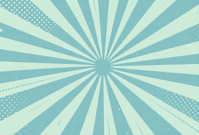 The primary subject of the image is a blue and white sunburst pattern. The setting is a blue background, and the visual style appears to be a digital art or illustration. The colors and mood of the image are predominantly blue and white, creating a calm and serene atmosphere.