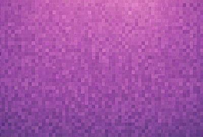 The primary subject of the image is a purple wall with a pattern of squares. The setting is a room with a purple wall, and the visual style is a digital art or illustration. The dominant colors are purple and white, creating a calm and soothing atmosphere.