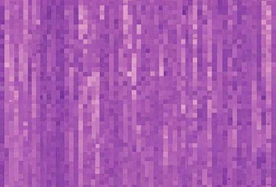 The primary subject of the image is a purple background with a pattern of squares. The setting is a digital artwork, and the visual style is a combination of digital art and illustration. The dominant colors are purple and pink, creating a calm and soothing atmosphere.