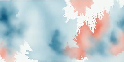 The primary subject of the image is a blue and red painting, which features a mix of colors and a somewhat abstract design. The setting is a canvas, and the visual style appears to be a combination of digital art and illustration. The dominant colors in the painting are blue and red, creating a vibrant and lively atmosphere.