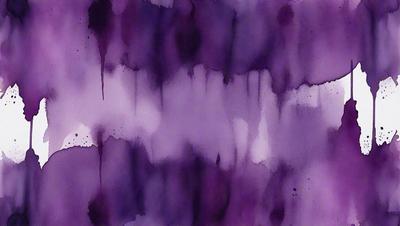 The primary subject of the image is a purple painting with a watercolor-like appearance. The setting is a purple background, and the visual style is a painting or drawing. The colors and mood of the image are predominantly purple, creating a calm and serene atmosphere.