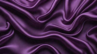 Purple fabric with a flowing pattern.
