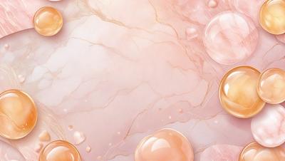 The primary subject of the image is a marble surface with a pink hue. The setting is a marble wall, and the visual style is a digital art or illustration. The colors and mood of the image are predominantly pink, creating a warm and inviting atmosphere.