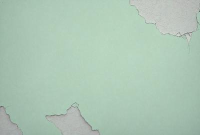 The primary subject of the image is a green wall with a white background. The visual style appears to be a photo, and the colors and mood are predominantly green and calm.