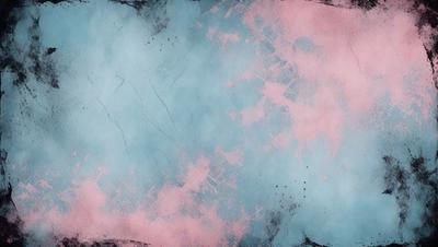 The primary subject of the image is a blue and pink background with a texture that resembles a painting. The setting is a blue and pink sky, and the visual style is a combination of digital art and illustration. The colors and mood of the image are vibrant and lively, with the blue and pink hues creating a sense of depth and contrast.