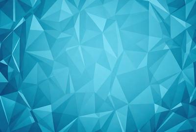 The primary subject of the image is a blue background with a geometric pattern. The setting is a blue wall with a geometric design, and the visual style is a digital art or illustration. The dominant colors are blue and white, creating a calm and soothing atmosphere.