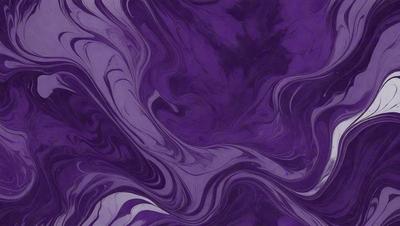 The primary subject of the image is a purple and white swirl pattern, which appears to be a digital art or illustration. The setting is a purple background, and the visual style is a combination of digital art and illustration. The dominant colors in the image are purple and white, creating a visually striking and calming atmosphere.