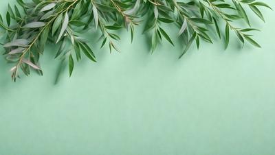 The primary subject of the image is a green wall with a large leafy plant hanging from it. The plant is positioned in the upper left corner of the wall, covering a significant portion of the surface. The setting appears to be an indoor space, possibly a room or a garden. The visual style of the image is a close-up of the green wall with the leafy plant, showcasing the details of the plant and the wall. The colors and mood of the image are predominantly green, with a natural