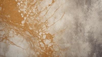 The primary subject of the image is a marble wall with a yellowish tint. The setting is a room with a white background. The visual style is a close-up of the marble wall, showcasing its texture and color. The dominant colors are yellow and white, creating a warm and natural atmosphere.