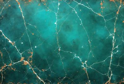 The primary subject of the image is a close-up of a blue and green marble wall. The setting is a room with a blue and green marble wall, which serves as the background. The visual style is a close-up of the marble wall, showcasing its intricate patterns and textures. The dominant colors are blue and green, creating a calming and serene atmosphere.