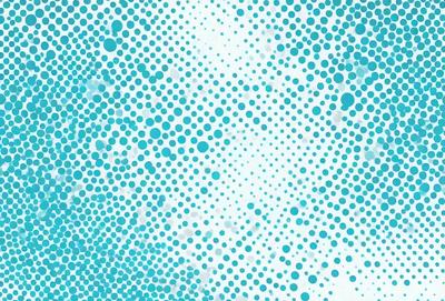The primary subject of the image is a blue background with a pattern of white dots. The setting is a blue and white polka dot pattern, which creates a visually appealing and unique design. The visual style of the image is a combination of digital art and illustration, as it features a well-defined and consistent pattern. The colors and mood of the image are predominantly blue and white, giving it a calm and soothing atmosphere.