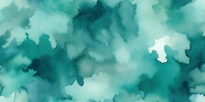 The primary subject of the image is a painting of a blue and green water-like scene. The setting is a water-based environment, and the visual style appears to be a digital art or illustration. The dominant colors in the painting are blue and green, creating a serene and calming atmosphere.